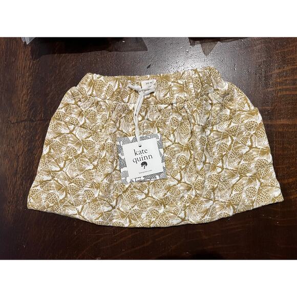 NWT Kate Quinn Quilted Pocket Skirt Evergreen Pinecone 6-12m - Picture 1 of 2